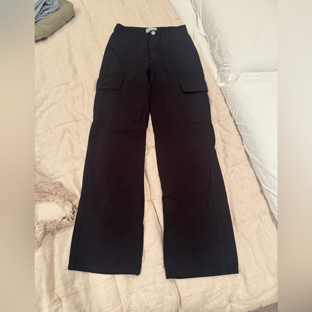 Zara Women's Black Cargo Jeans NWOTs